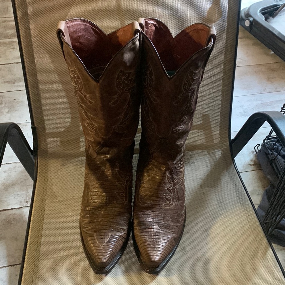 Dan Post Lizard skin men’s boots sz 12
